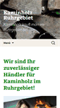 Mobile Screenshot of kaminholzruhrgebiet.de